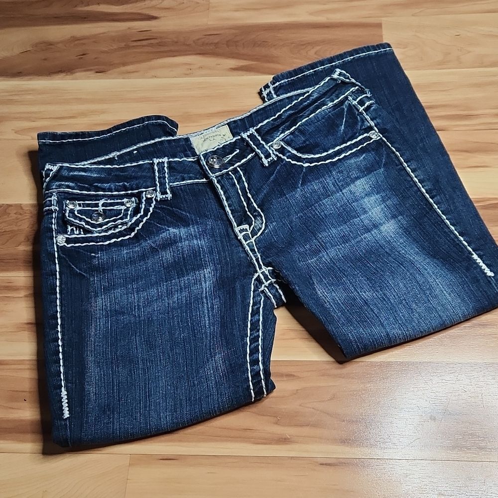 L.A. Idol Women's/Juniors' Crop Jeans - SIZE 9